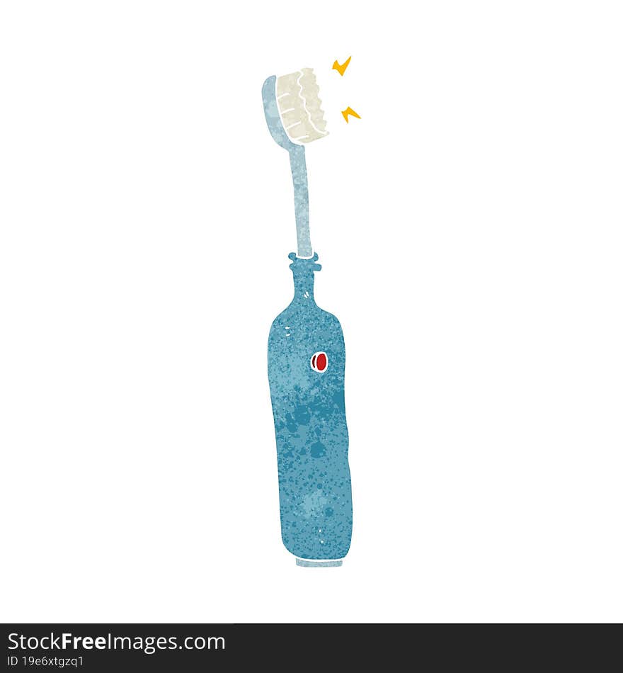 retro cartoon electric tooth brush