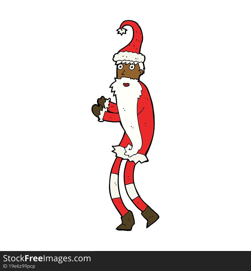 cartoon santa claus