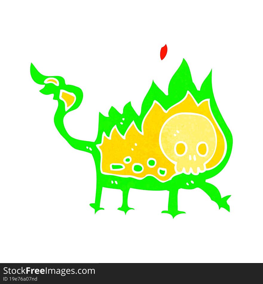 Cartoon Little Fire Demon