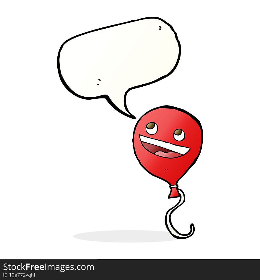 cartoon balloon with speech bubble