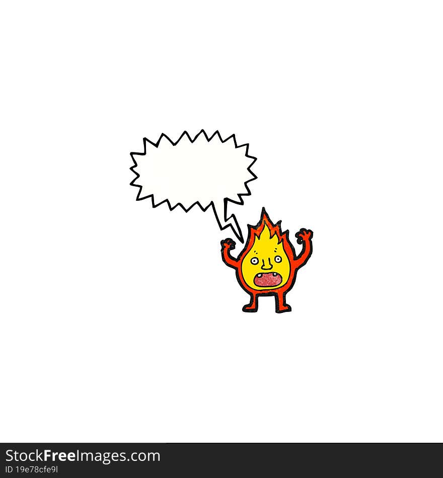 Cartoon Little Flame