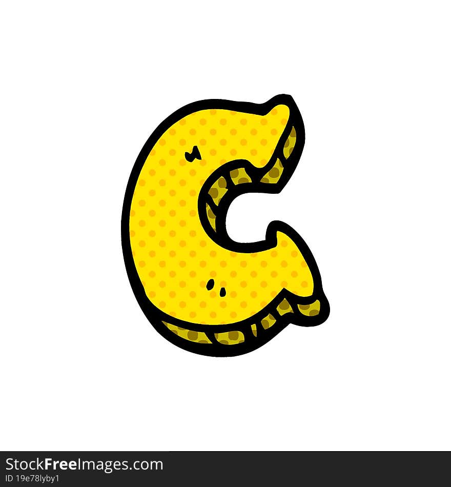 Cartoon Doodle Letter C