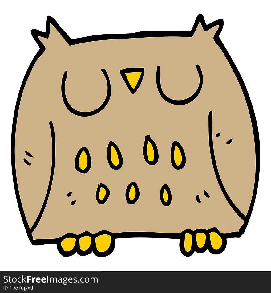 cartoon doodle cute owl