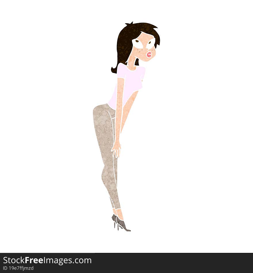 cartoon attractive girl