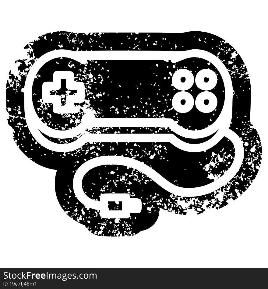 console game controller distressed icon