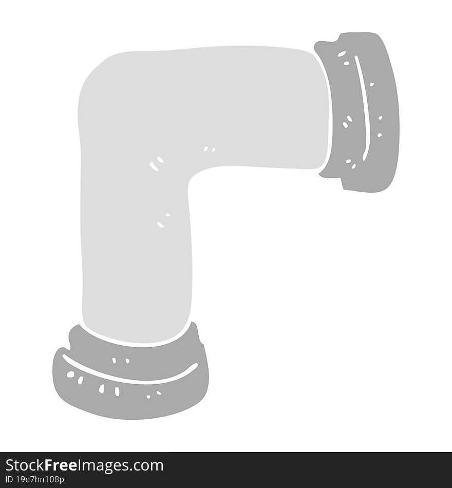 flat color illustration of a cartoon pipe