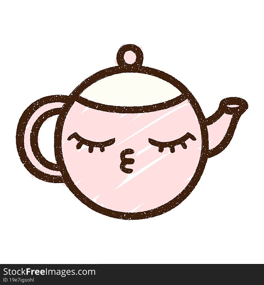 Teapot Chalk Drawing