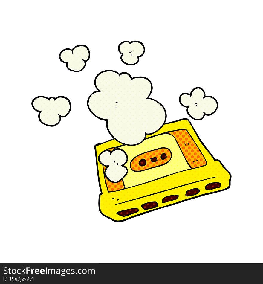 cartoon cassette tape