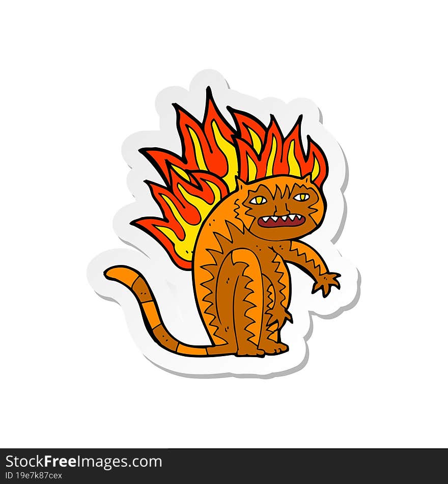 sticker of a tiger tiger burning bright