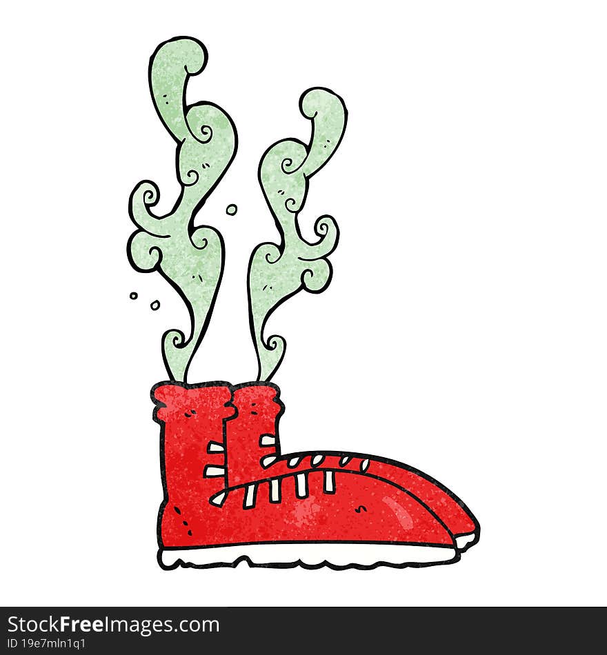 textured cartoon smelly sneakers