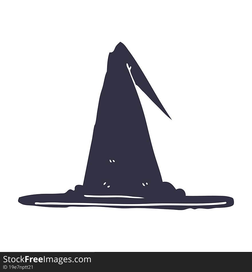 Cartoon Doodle Witch Hat