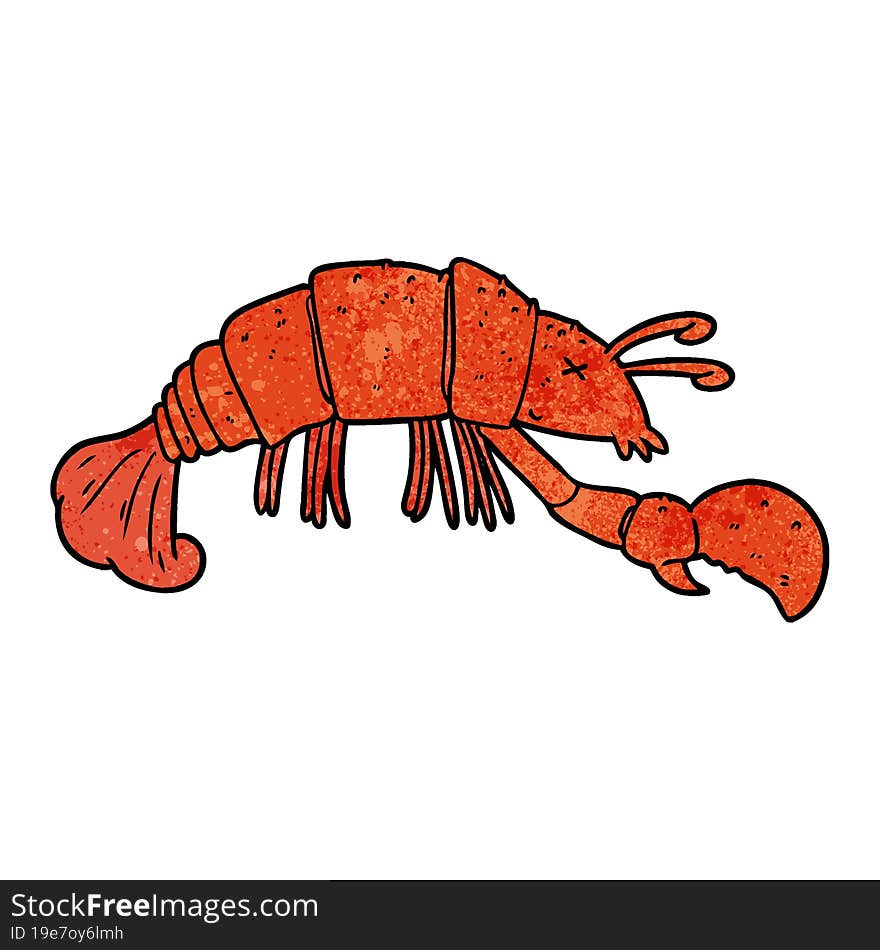 cartoon lobster. cartoon lobster