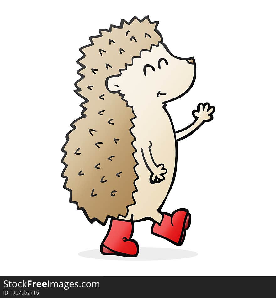 cute cartoon hedgehog