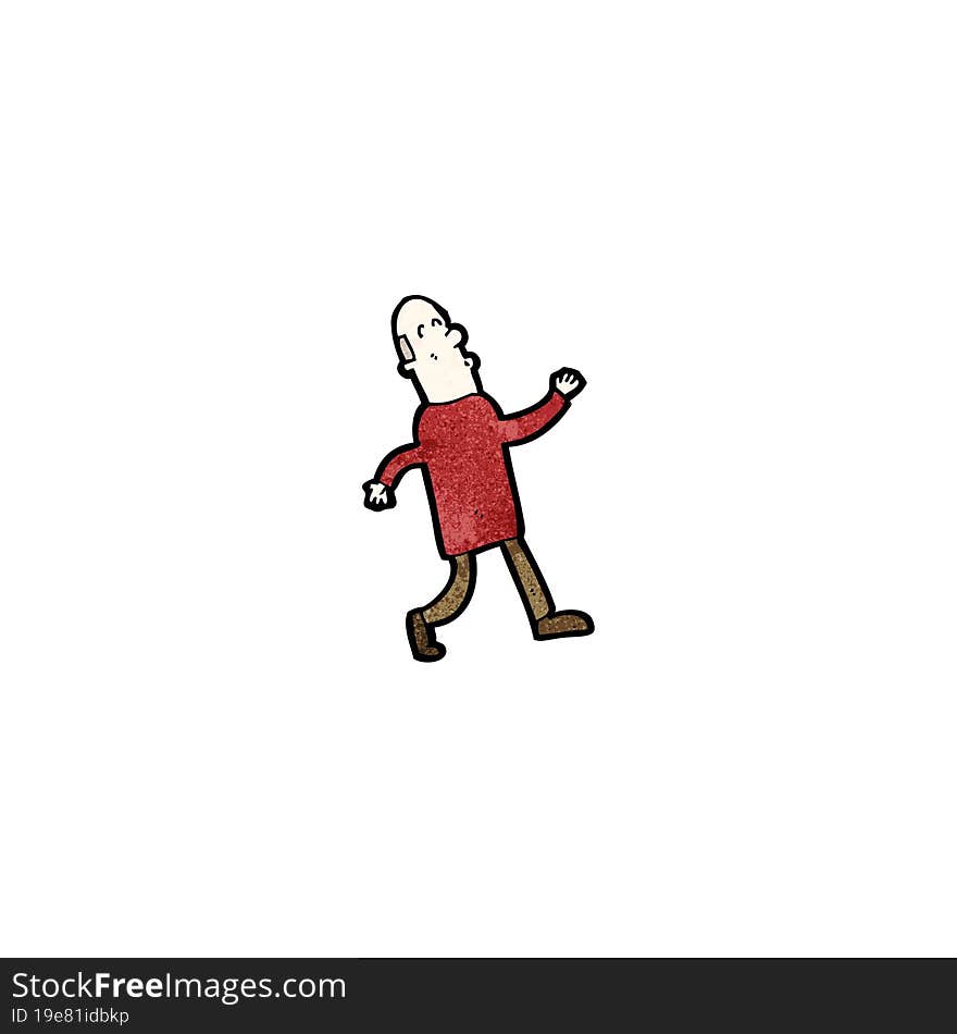 Cartoon Bald Man