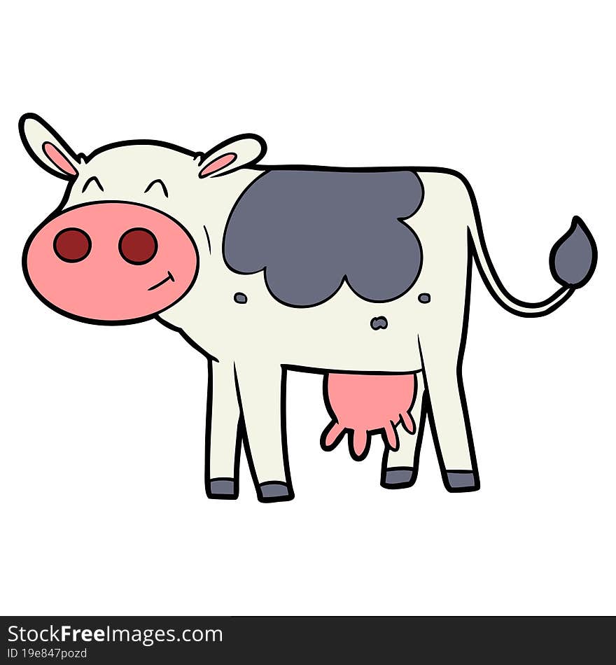 cartoon cow. cartoon cow