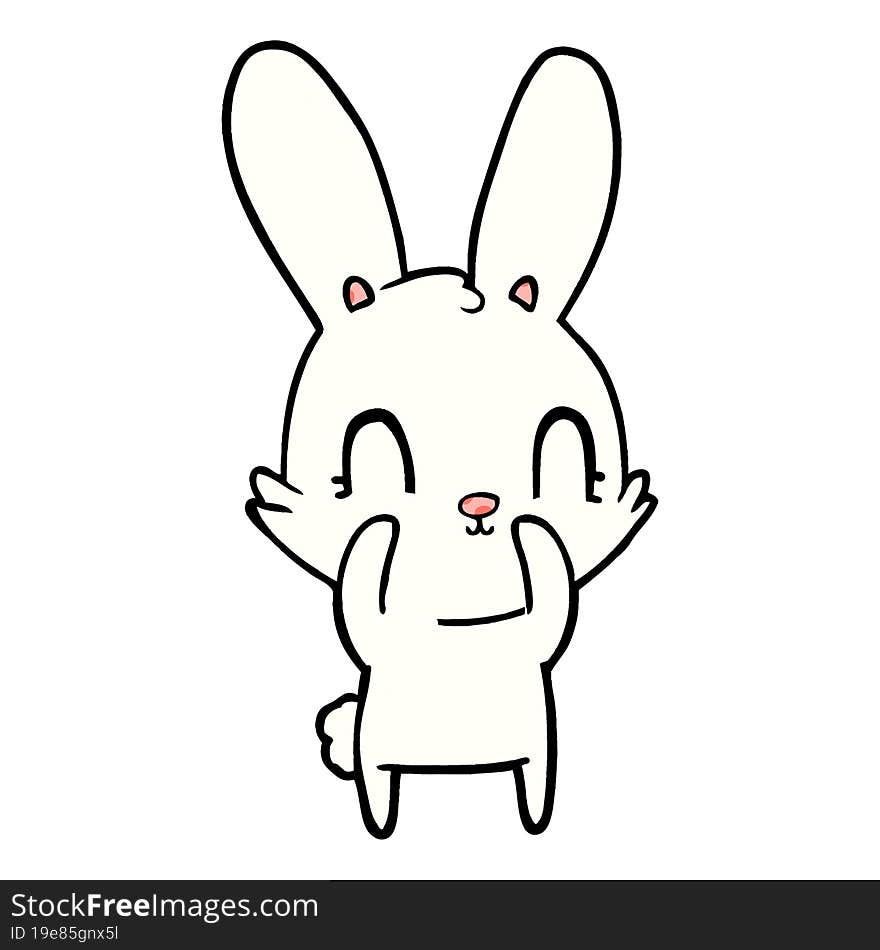 cute cartoon rabbit. cute cartoon rabbit