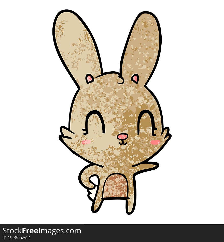 cute cartoon rabbit. cute cartoon rabbit