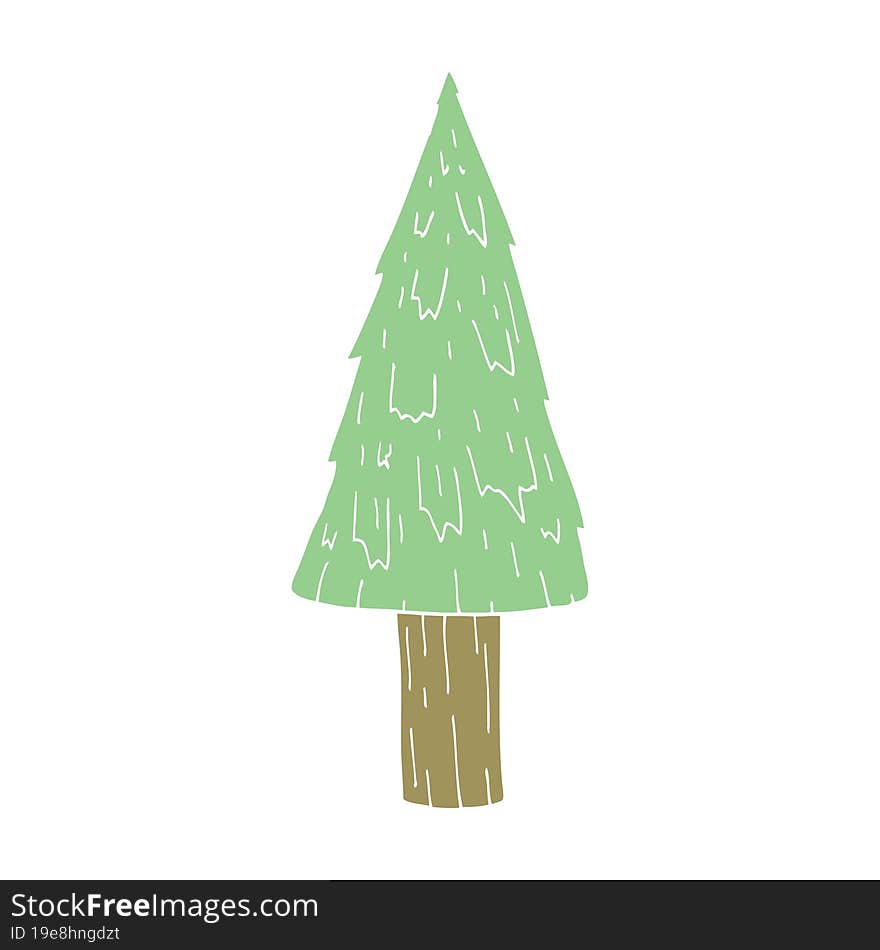 Cartoon Doodle Christmas Tree