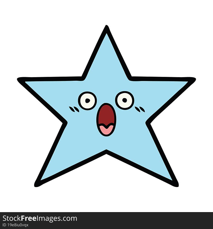 Cute Cartoon Star Fish