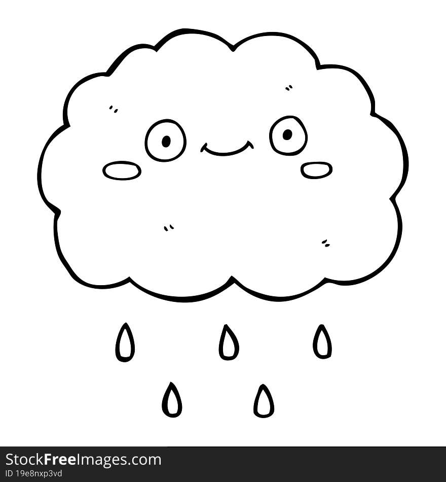 Cute Cartoon Cloud