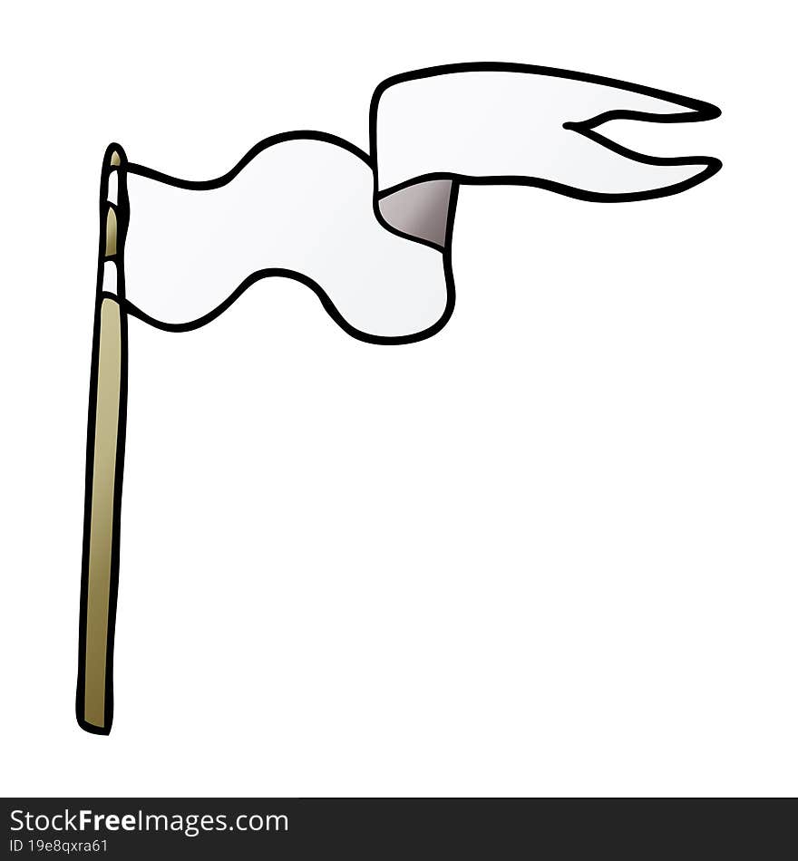 cartoon doodle flag