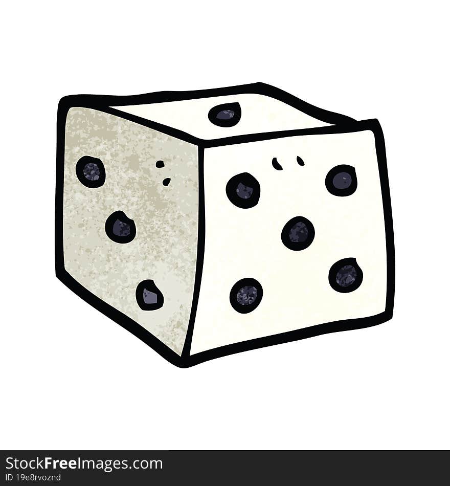 Cartoon Doodle Classic Dice