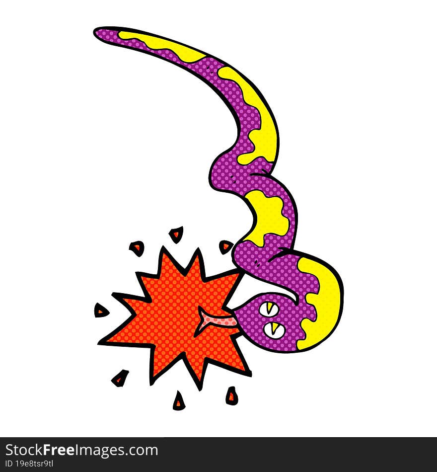 cartoon poisonous snake