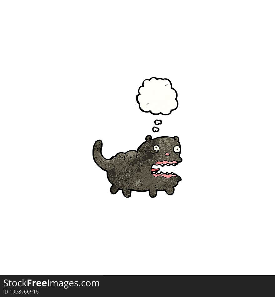 funny cartoon black cat