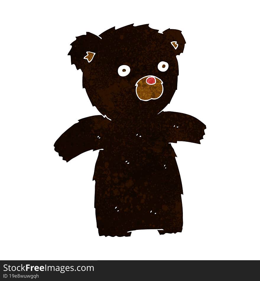 cartoon black bear