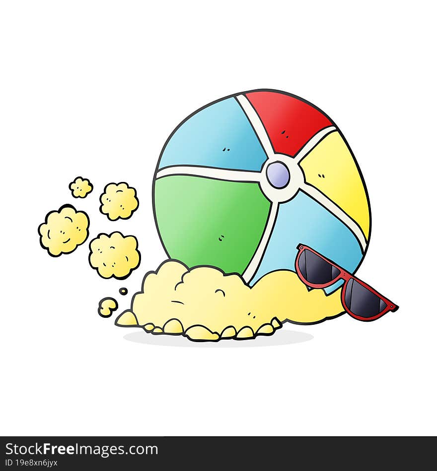 Cartoon Beach Ball