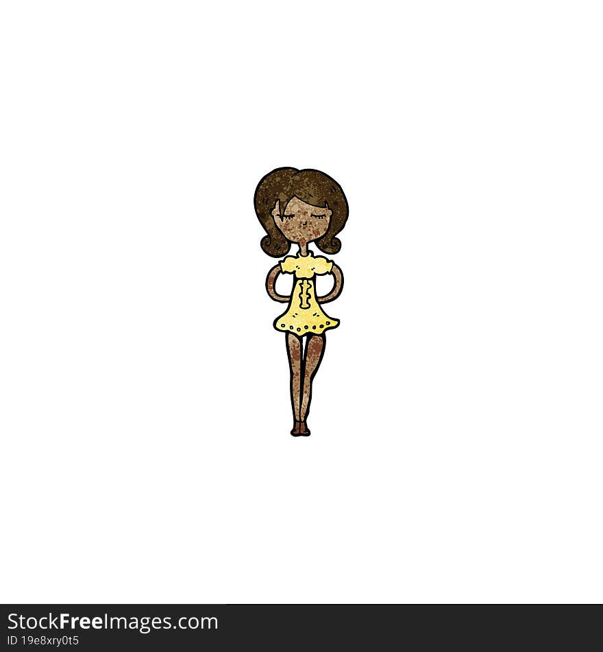 Cartoon Model Woman