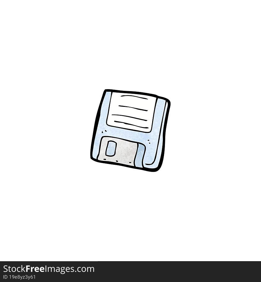 cartoon old computer disk