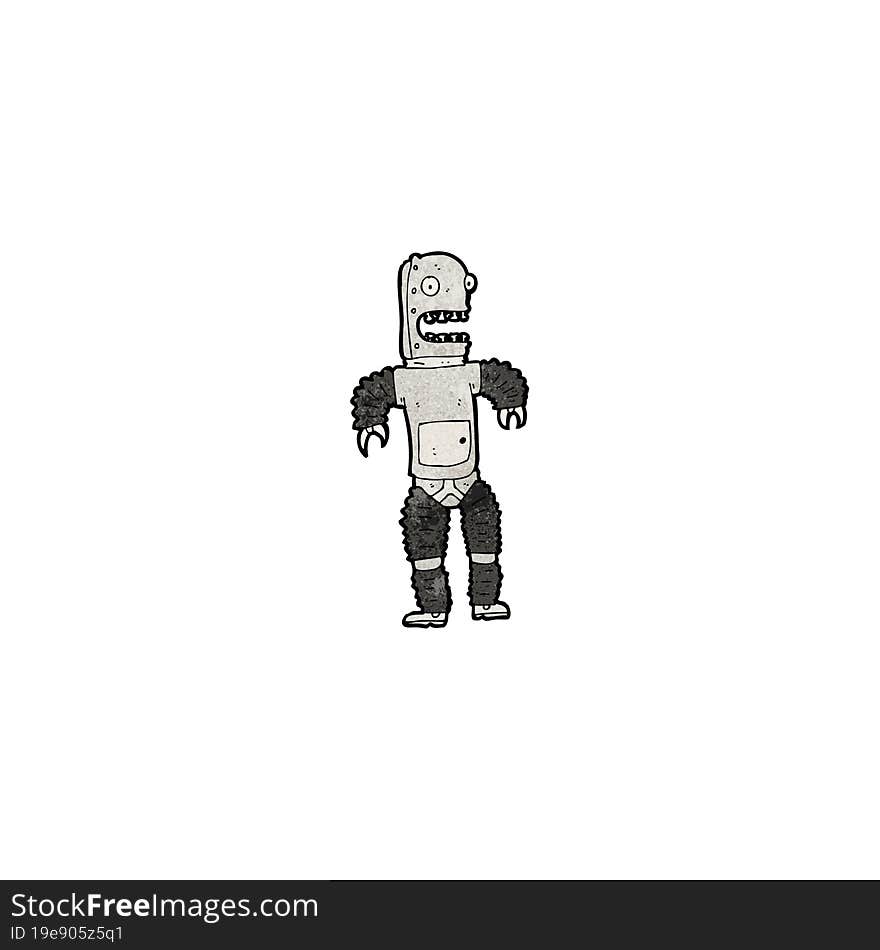 cartoon robot