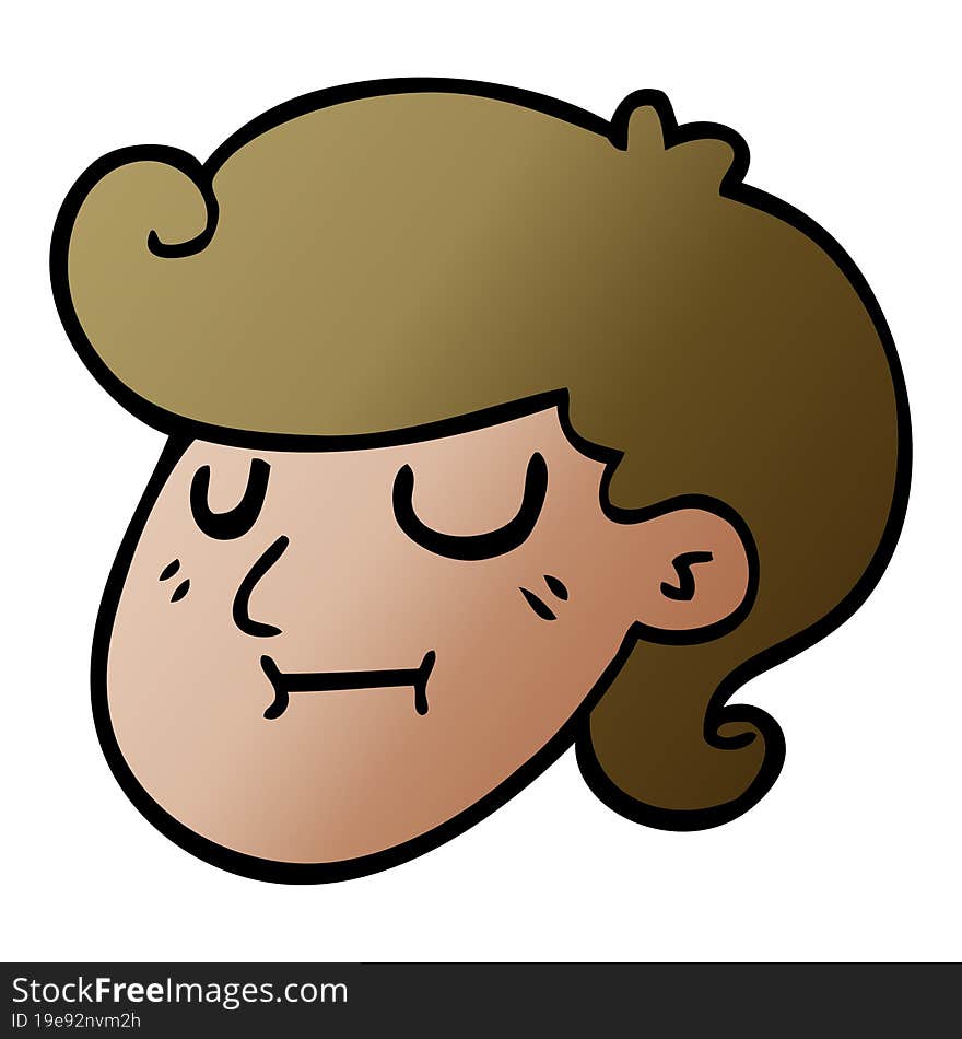 cartoon doodle of a girls face