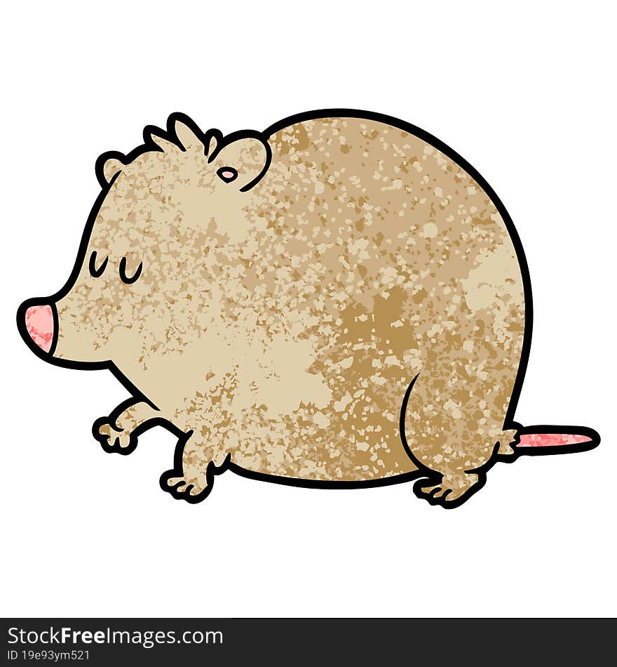 cartoon shrew. cartoon shrew