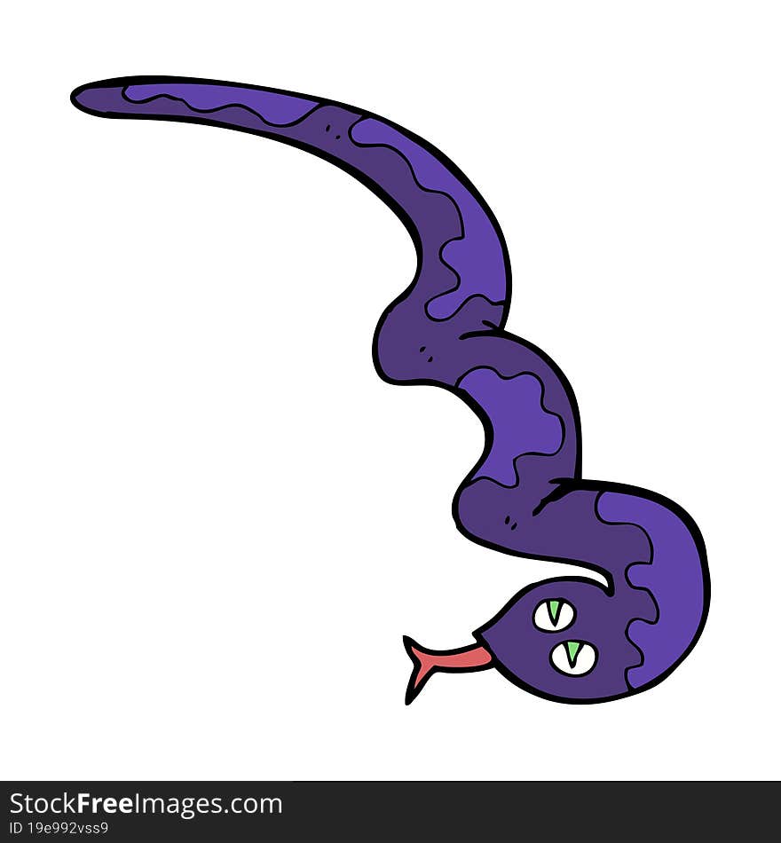 cartoon hissing snake