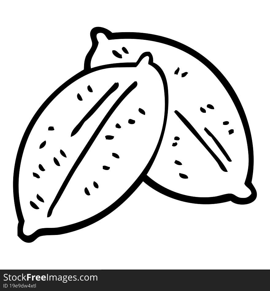 line drawing cartoon leaf