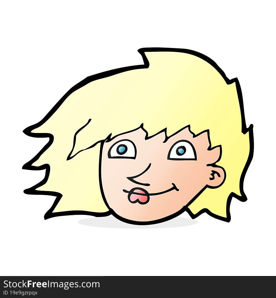 Cartoon Female Face