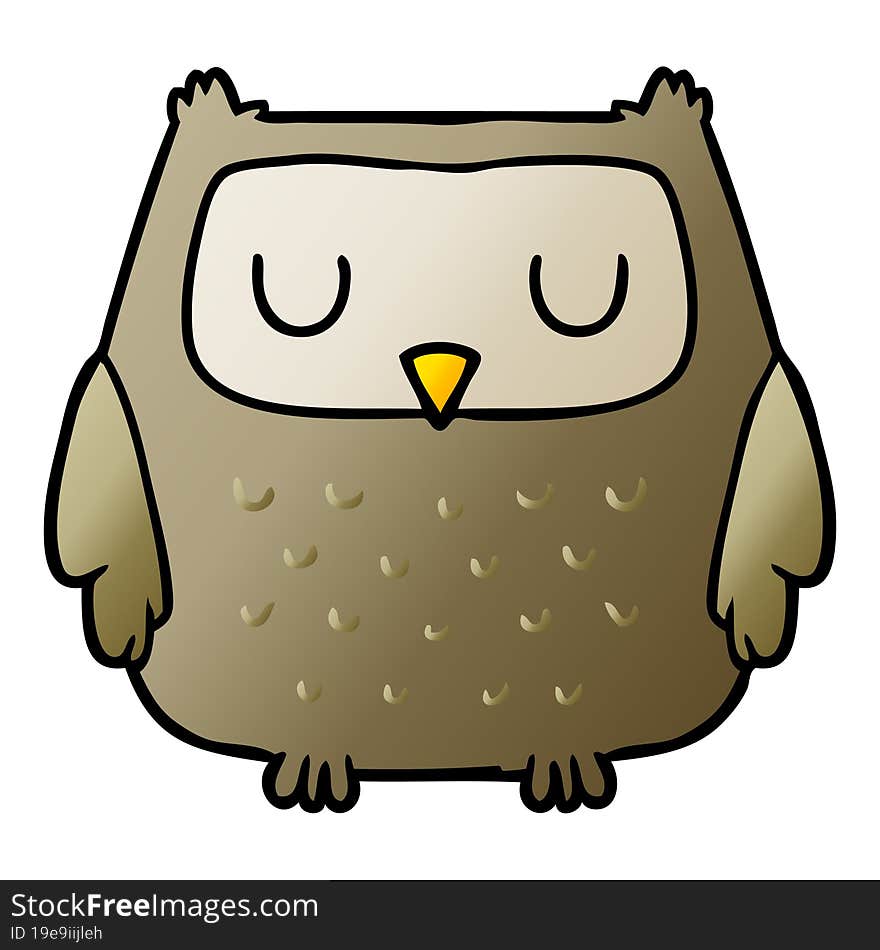 cartoon owl. cartoon owl