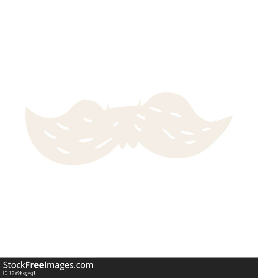 cartoon doodle mans mustache