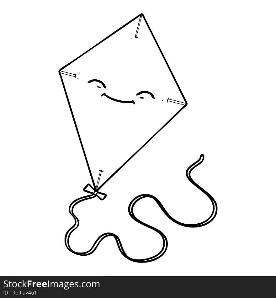 cartoon kite. cartoon kite