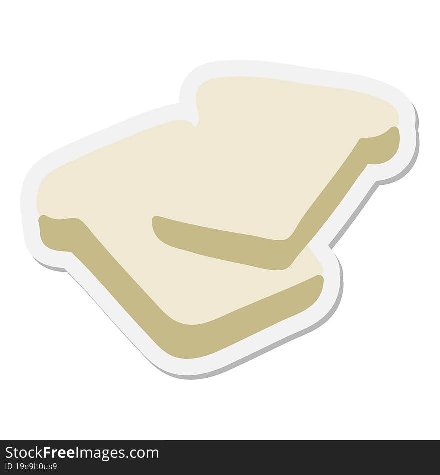 slices of wholemeal bread sticker