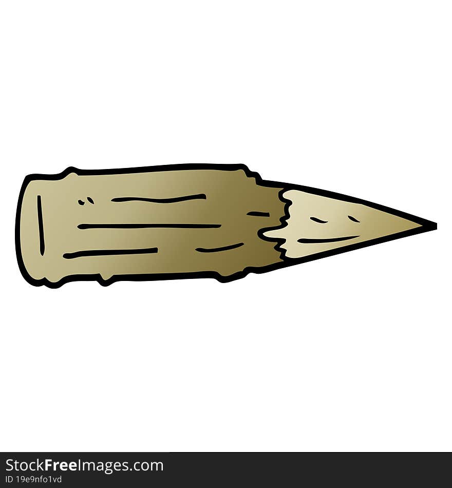 Cartoon Doodle Wooden Stake