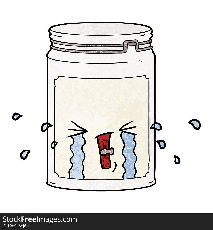 cartoon glass jar. cartoon glass jar