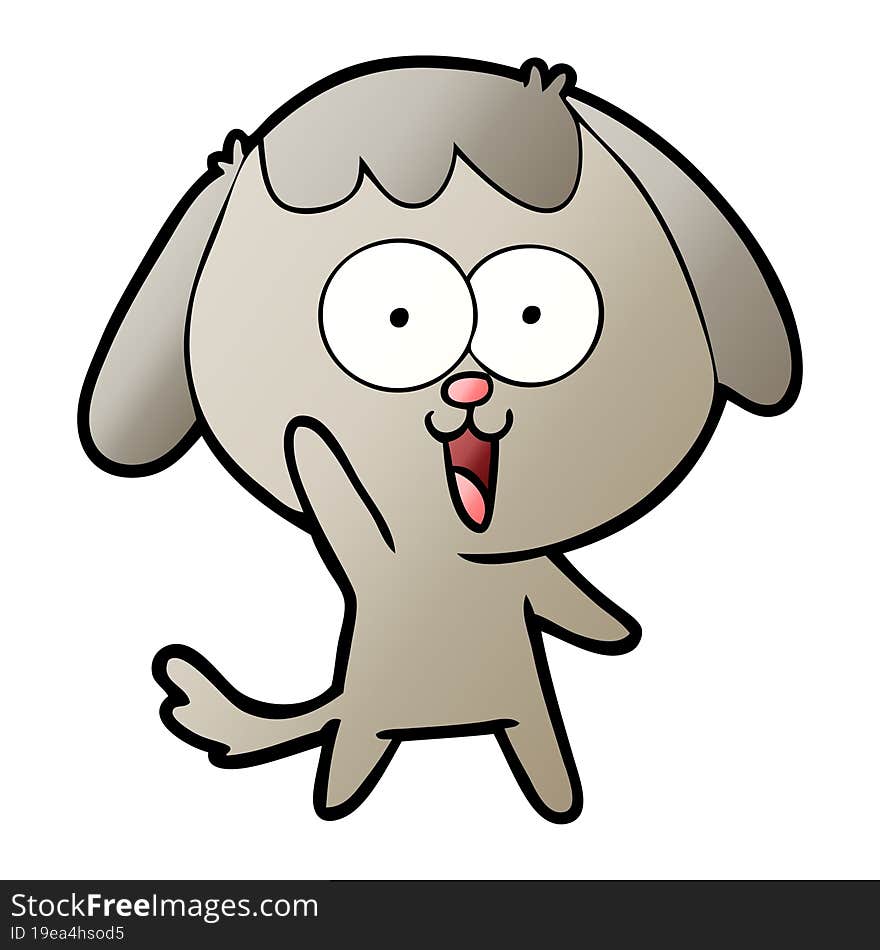 cute cartoon dog. cute cartoon dog