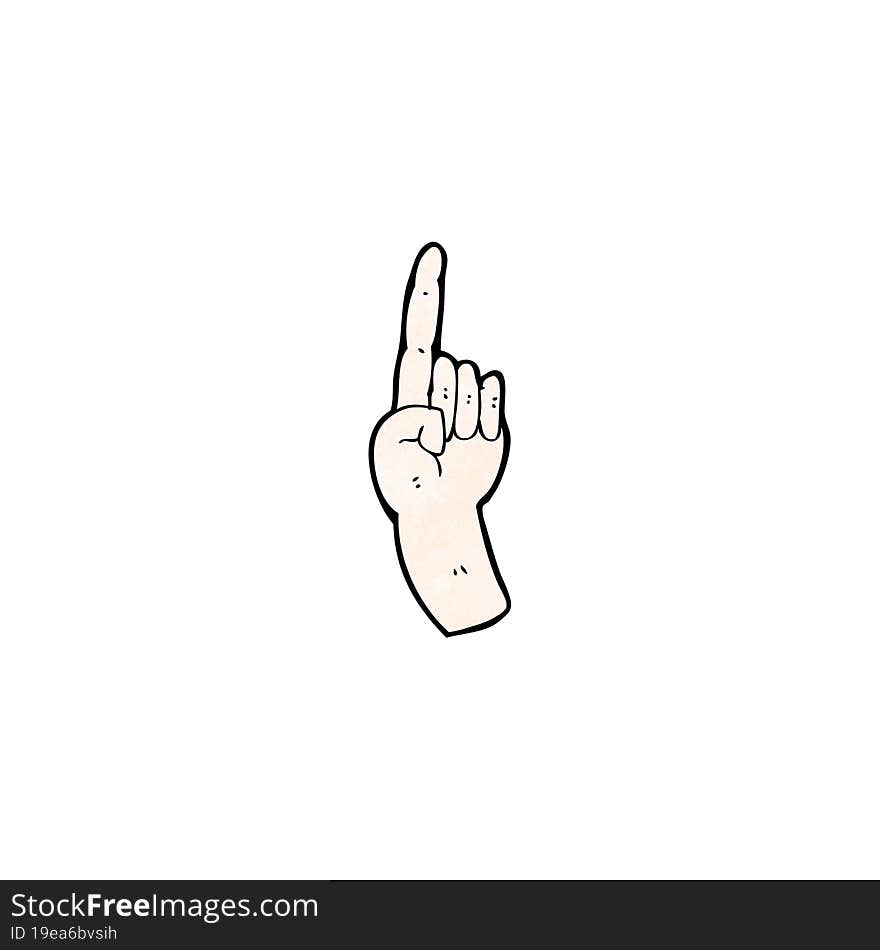 pointing hand symbol