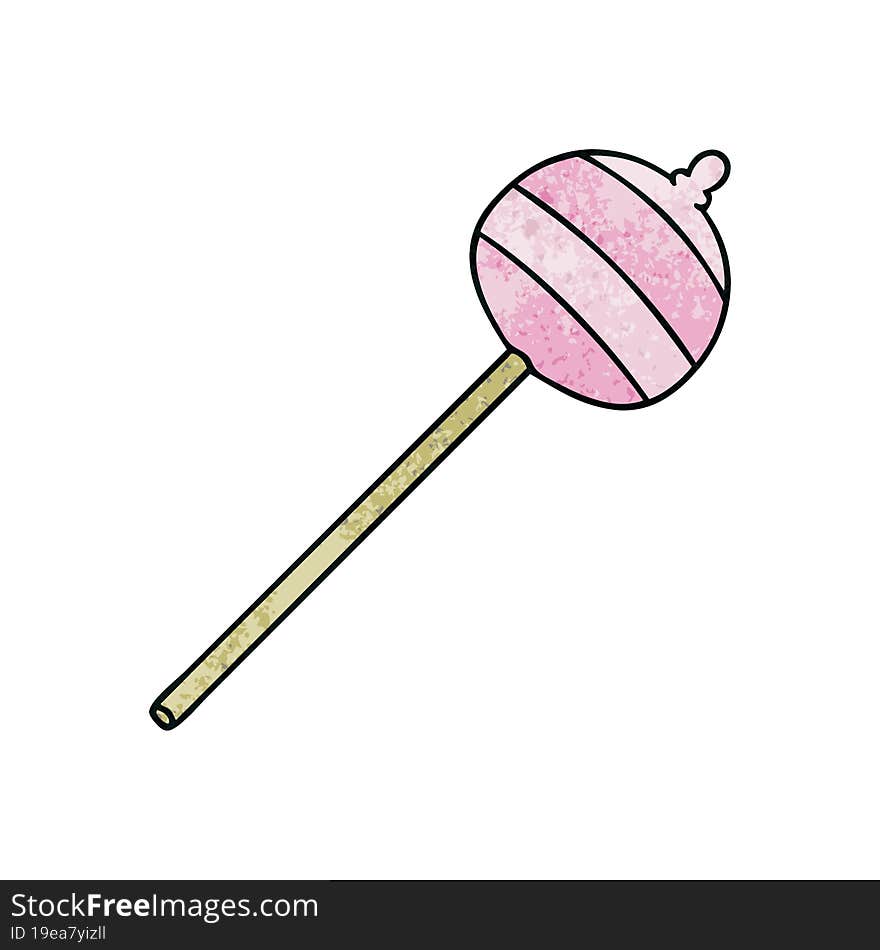 quirky hand drawn cartoon lolipop