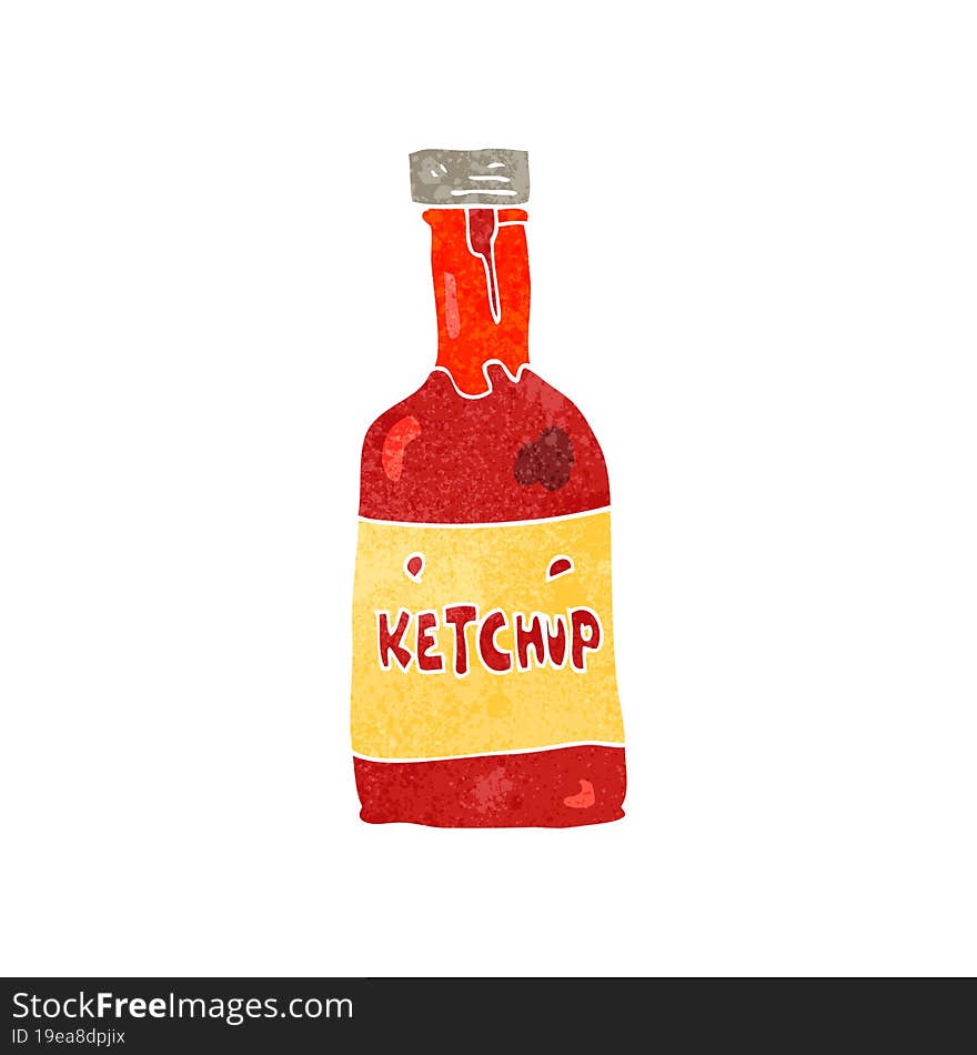 Retro Cartoon Ketchup