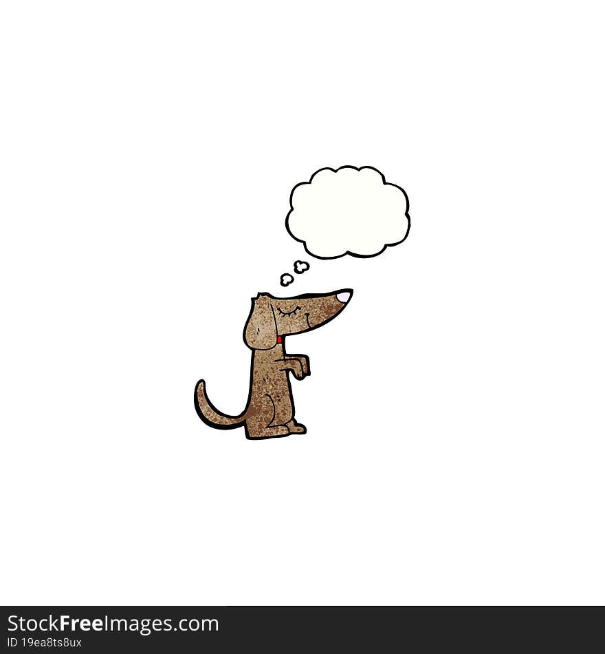 happy dog cartoon