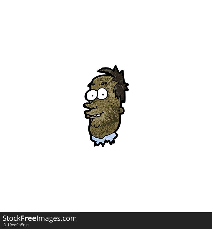 cartoon ugly man